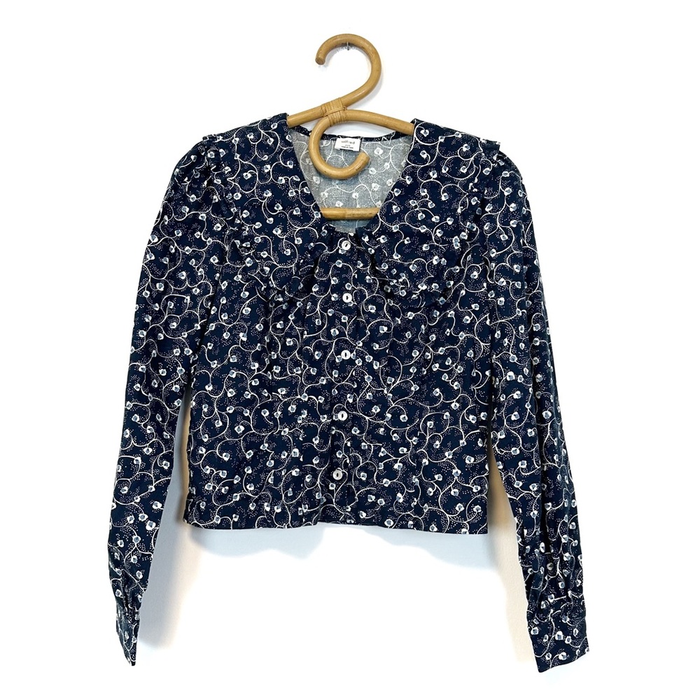 Aritzia | Wilfred | Blythe Blouse in Washed Blue Dark Espace Size XXS - Picture 3 of 12